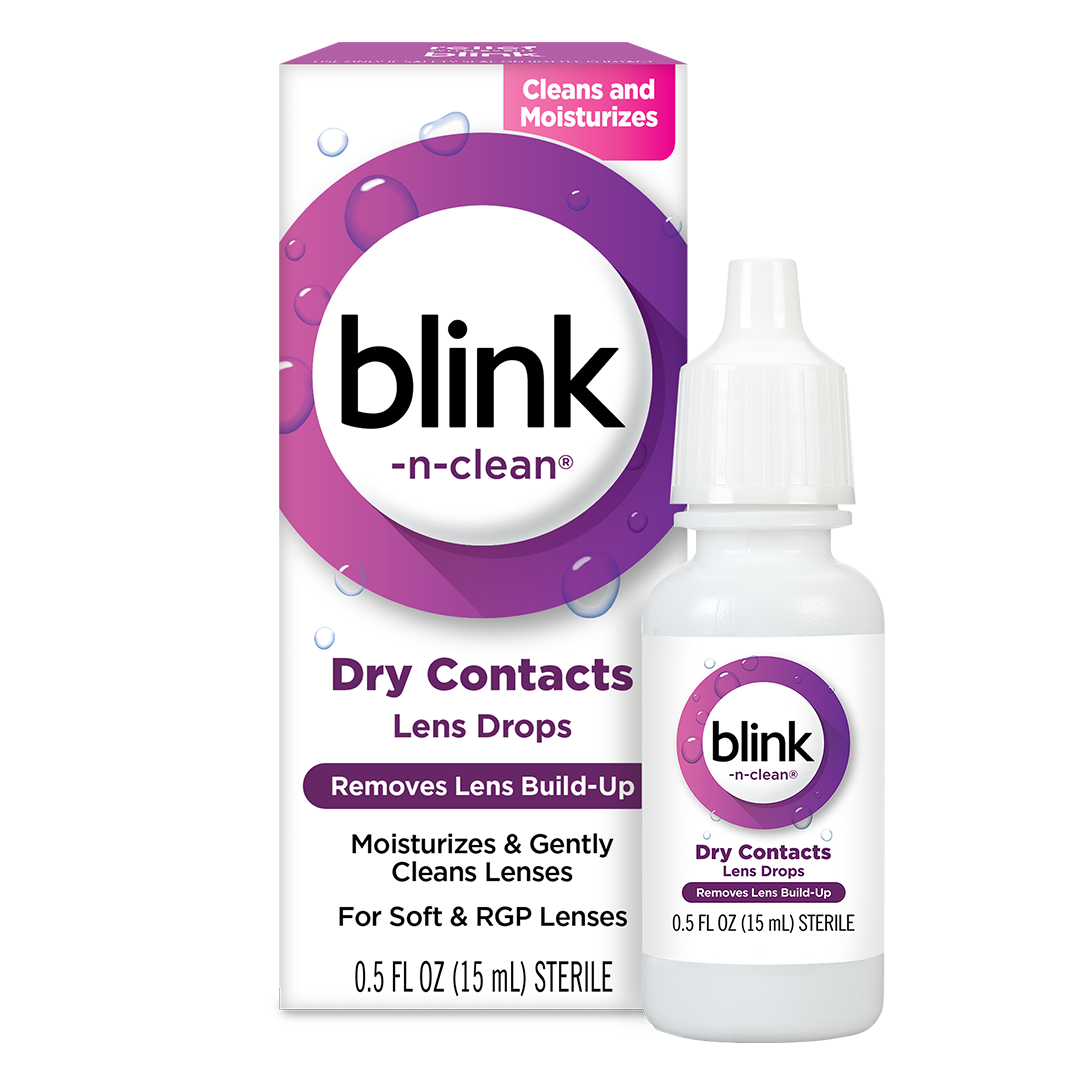 0.5 FL oz (15 mL) bottle of blink-n-clean® Lens Drops
