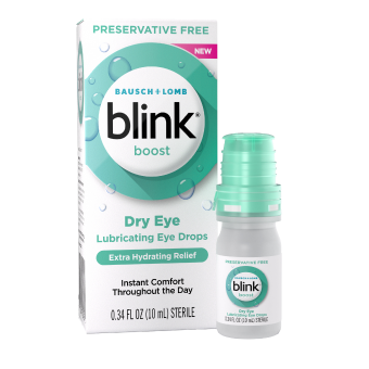 .34 fl oz bottle of Blink® Boost Lubricating Eye Drops   